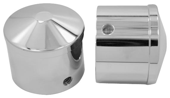 Air Cushion/Custom Contour Axle Nut Covers - 7/8in. - Chrome