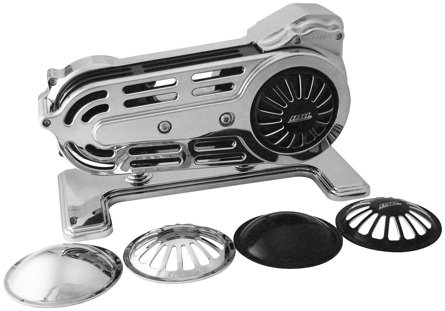 2in. Belt Drive Kit with Changeable Domes - Polished