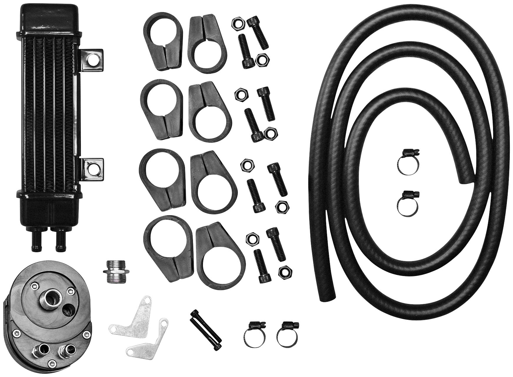 Vertical 6 Row Oil Cooler - Slimline