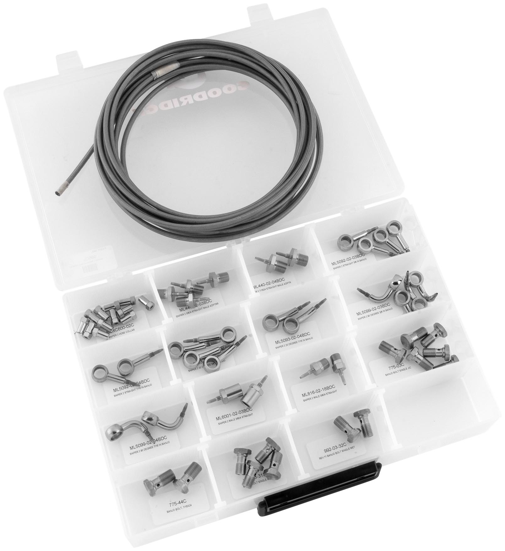 Sniper 2 Polished Builder Brake Line Kit