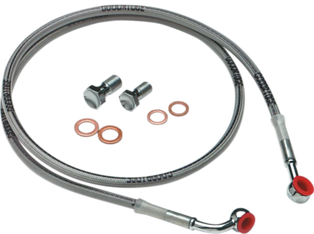 ABS Single Upper Front Brake Line Kit - Stock