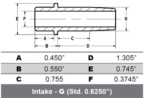 Manganese Bronze Intake Valve Guide (+.002)