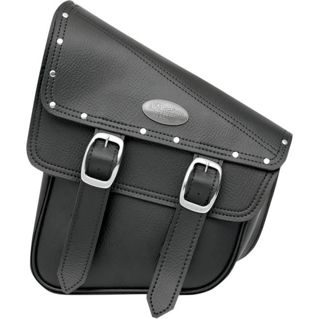 RuffHyde Swingarm Storage Bag with Twin Buckles and Accent Studs - Black