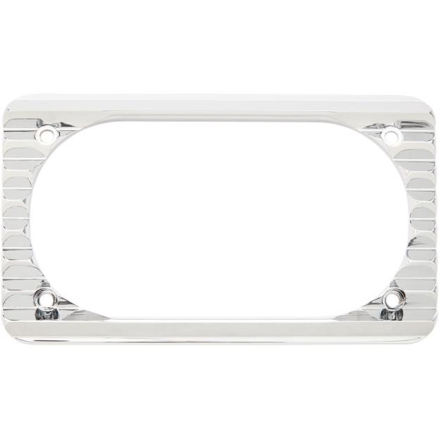 Beveled License Plate Frame - Chrome