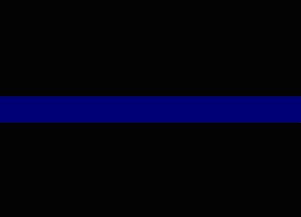 10in. x 15in. Flag - Police Thin Blue Line