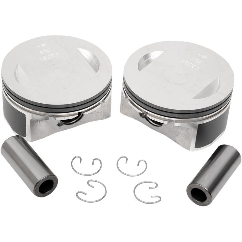 Piston Kit (103cc., 3.875in. Bore) - .010 Oversize, 9.6:1 Compression