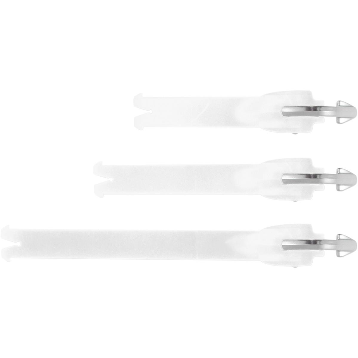 Tech 10 Buckle/Strap Kit with Aluminum Bridge - 14-up - White