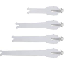 Tech 7 Buckle/Strap Kit with aluminum bridge - White