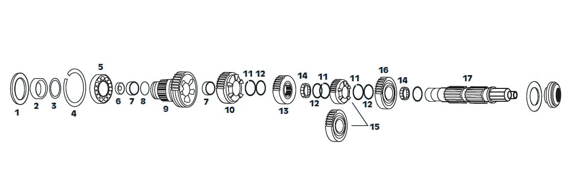 Mainshaft Bearing for 5-Speed XL(14)
