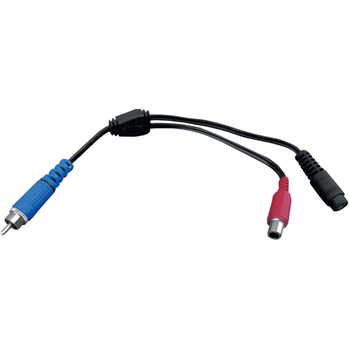 Heated Visor Male RCA Socket to Female Coax and Female RCA Socket