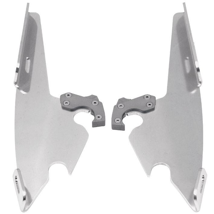 Plates-Only Kit for Cafe Fairing to Fats/Slim, Sportshields, or Batwing - Polished