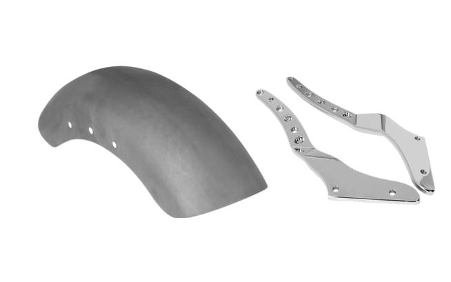 Tracker Rear Fender Conversion Kit with Chrome Struts