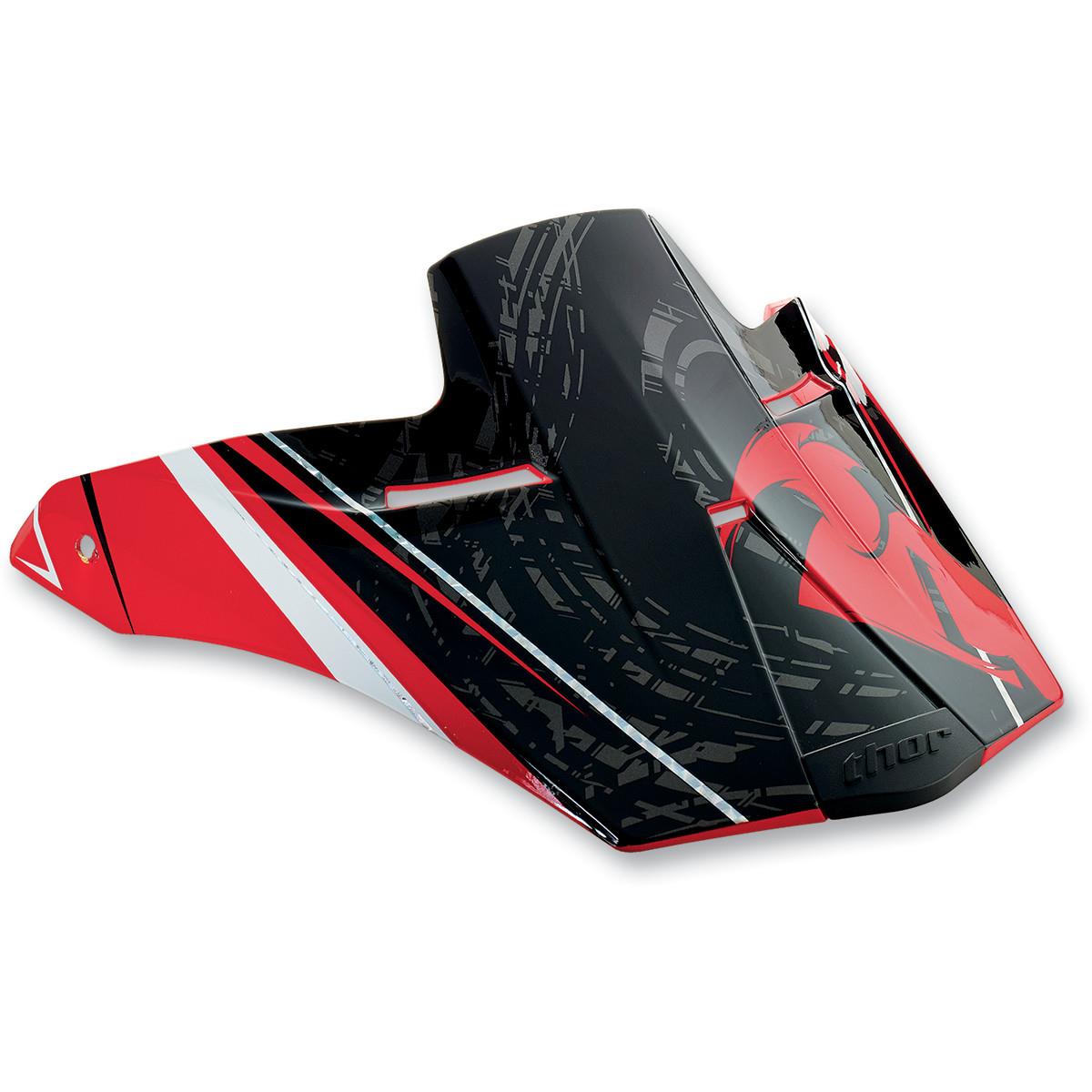 Visor Kit for Quadrant 14 Youth Helmet - Stripe Red