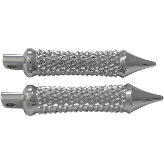 Cross Cut Footpegs - Chrome