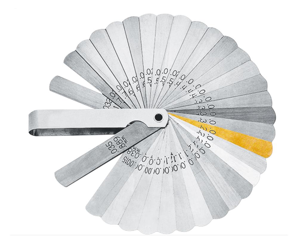 32 Blade Feeler Gauge with Brass Blades
