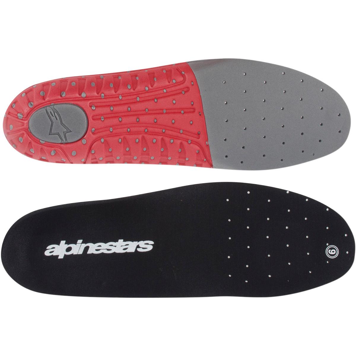 Tech 7 Footbed - Size 9 - Gray/Red