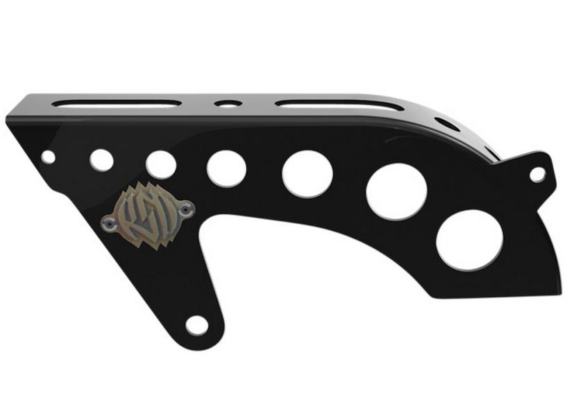 Tracker Front Pulley Guard - Gloss Black