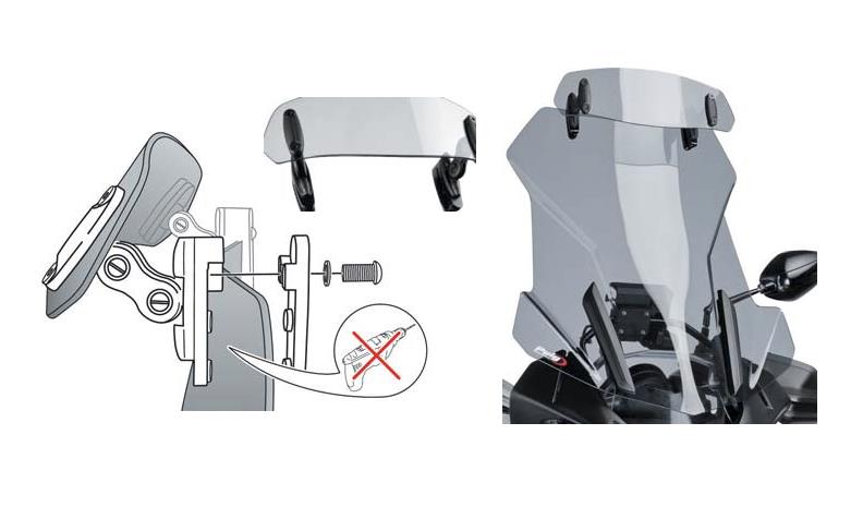 Clip-On Visor - 250mm - Clear