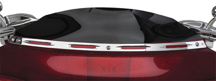 Deep Cut Billet Windshield Trim - Chrome