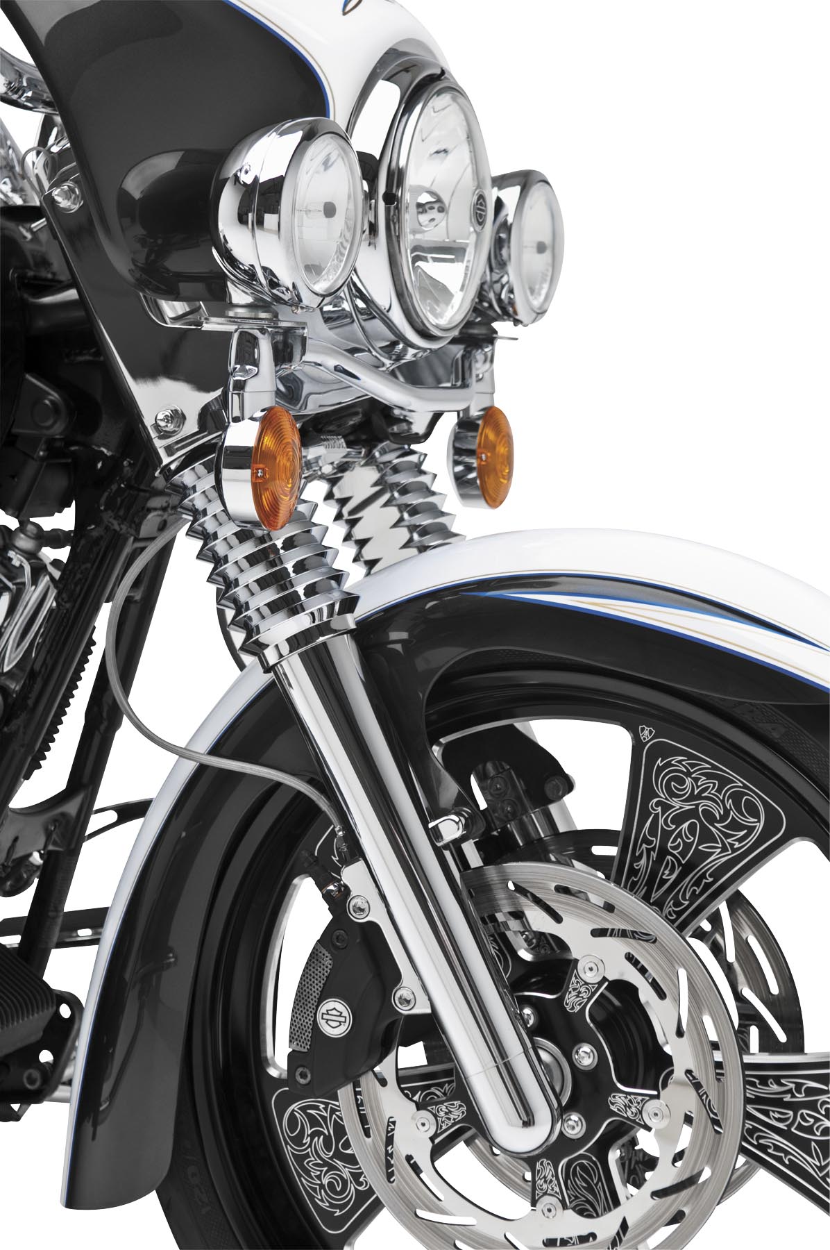 Hot Legs Dual Disc Fork Leg Set - Deep Cut - Chrome