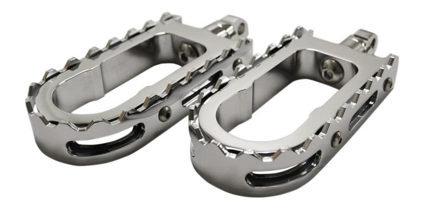 BMX Footpegs - Chrome Peg with Chrome Teeth