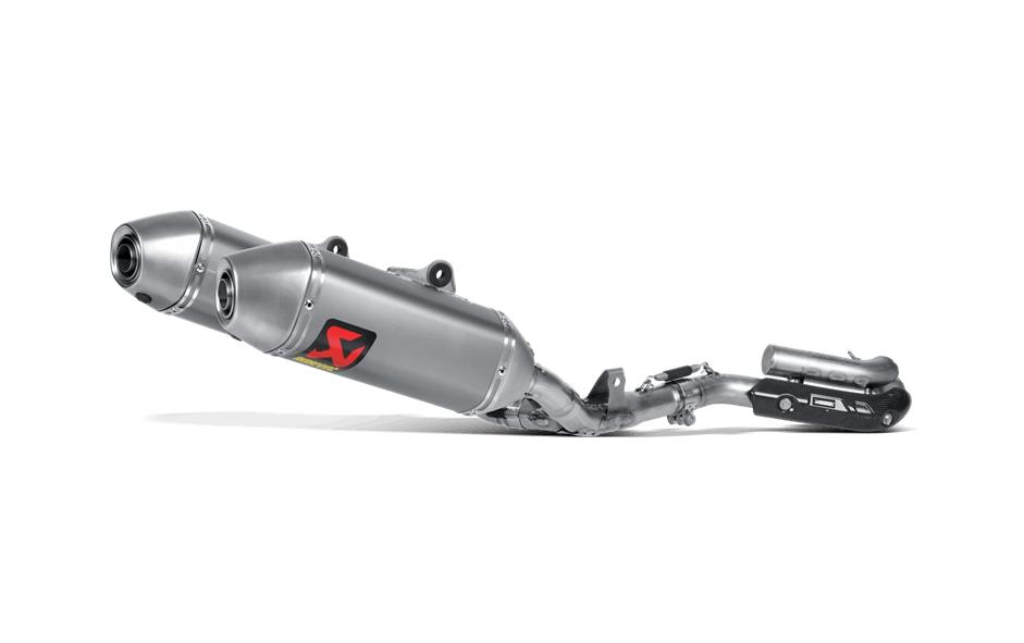Racing Line Full System Dual Exhaust - Titanium Mufflers with Spark Arrestor