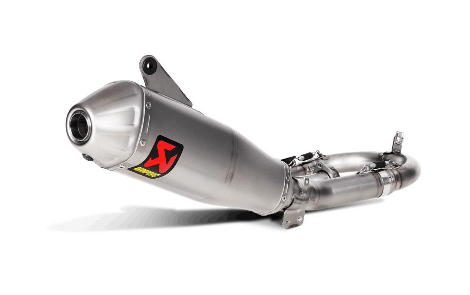 Evolution Line Full System Exhaust - Titanium Muffler with Spark Arrester