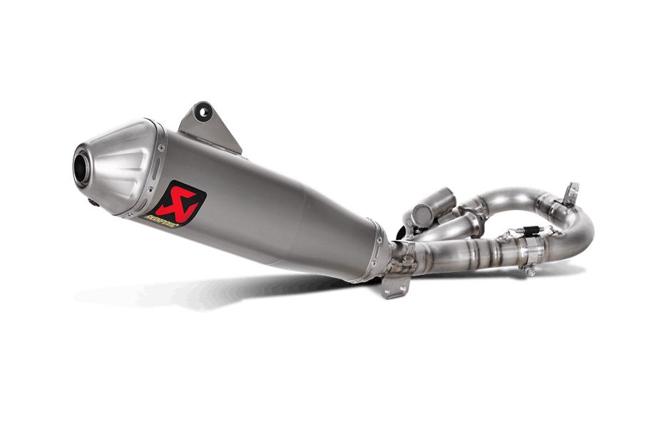 Evolution Line Full System Exhaust - Titanium Muffler with Spark Arrester
