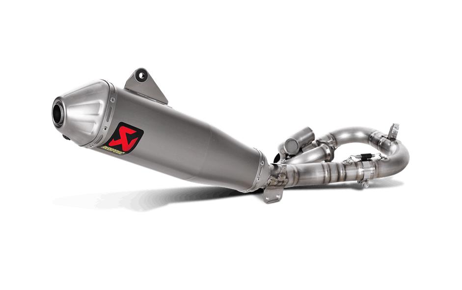 Racing Line Full System Exhaust - Titanium Muffler with Spark Arrestor