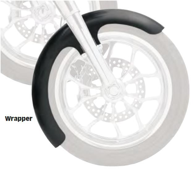Tire Hugger Series Front Fender for 21in. Wheel - Wrapper