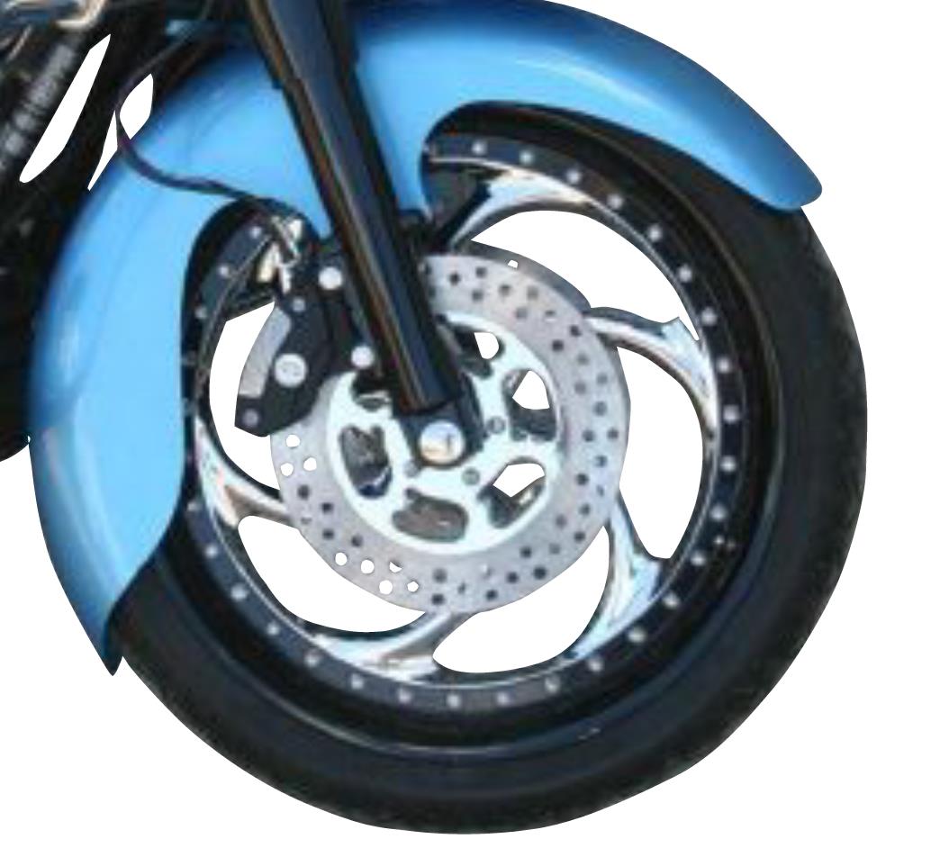 Tire Hugger Series Front Fender for 16in./17in./18in. Wheel - Jai Alai