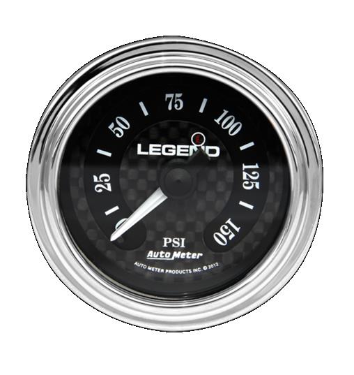 Fairing Mounted LED Backlit PSI Gauges - Diamond Cut - Lighted