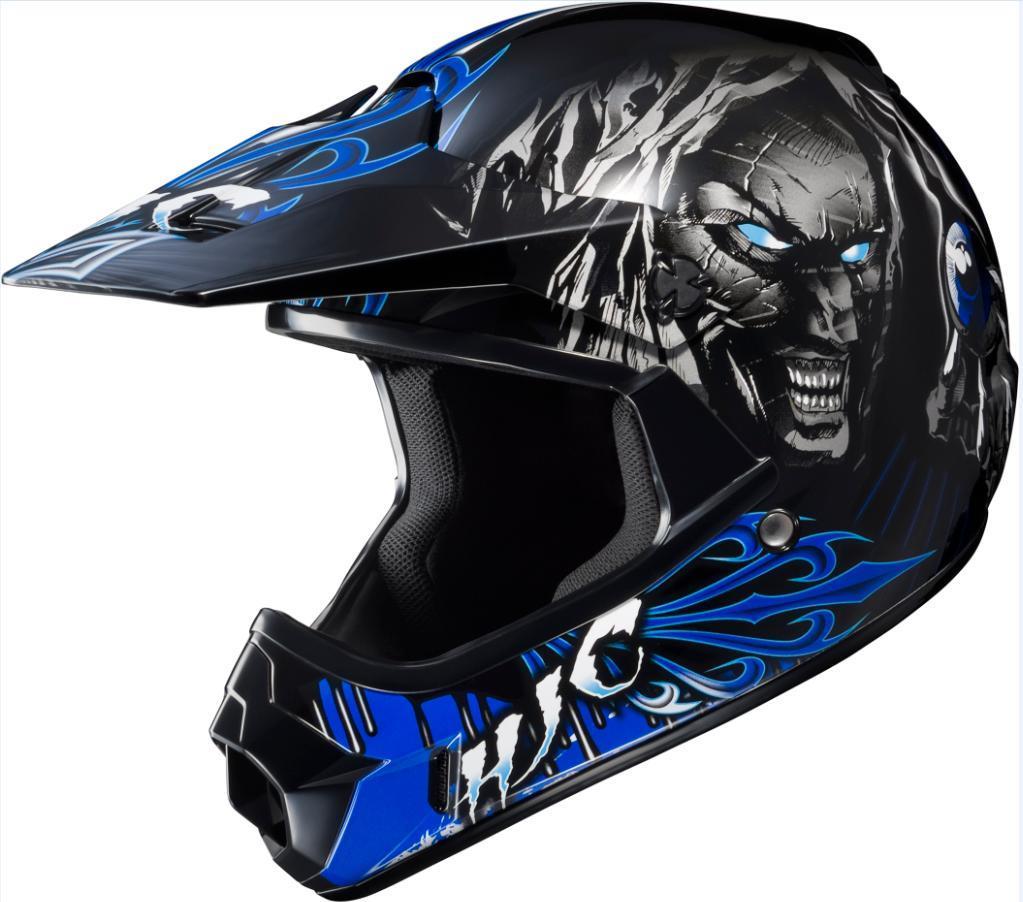 Visor for CL-XY Vampiro Youth Helmet - MC-2 Blue