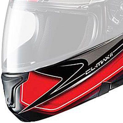 Chin Bar Set for CL-Max II Zader Helmets - Red/Black