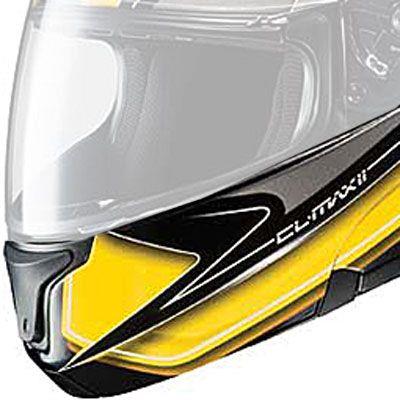Chin Bar Set for CL-Max II Zader Helmets - Yellow/Black