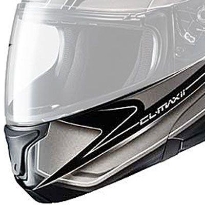 Chin Bar Set for CL-Max II Zader Helmets - Silver/Black