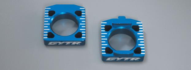 GYTR Billet Offset Axle Blocks - Blue