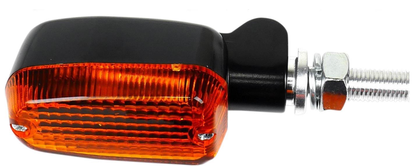 Black Satin Aluminum Marker LED Lights - Oblong with Smoke Lens - Two Wire