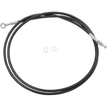 Black Stainless Steel Clutch Line Kit - Stock Length