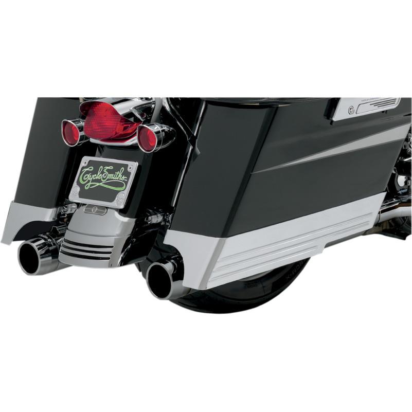 Billet 3in. Saddlebag Extentions for Dual Exhaust