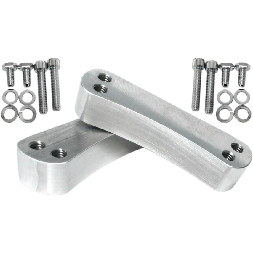 Tire Hugger Front Fender Mounting Blocks for 21in. Fender - Raw Finish