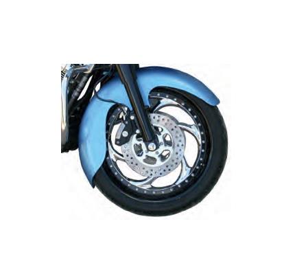 Tire Hugger Series Jai Alai Front Fender with Mounting Blocks for 16in.-19in. Wheel