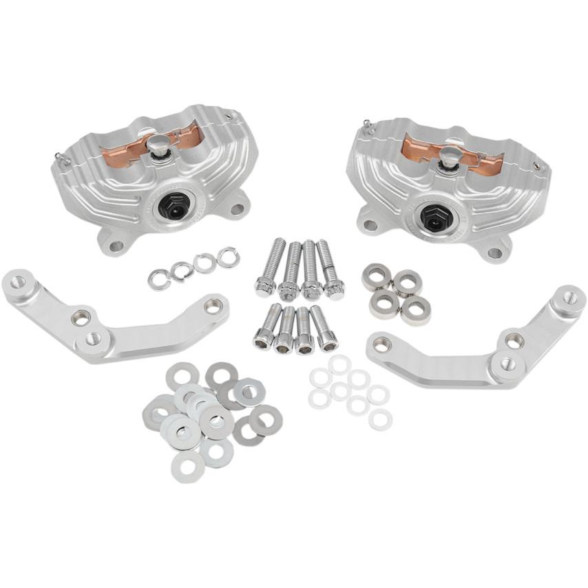 Dual Disc Front Calipers with Brackets for 11.5in. Rotor - Machine Ops