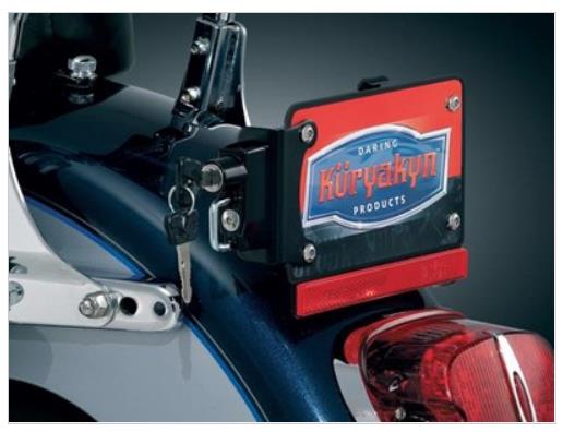 License Plate Helmet Lock