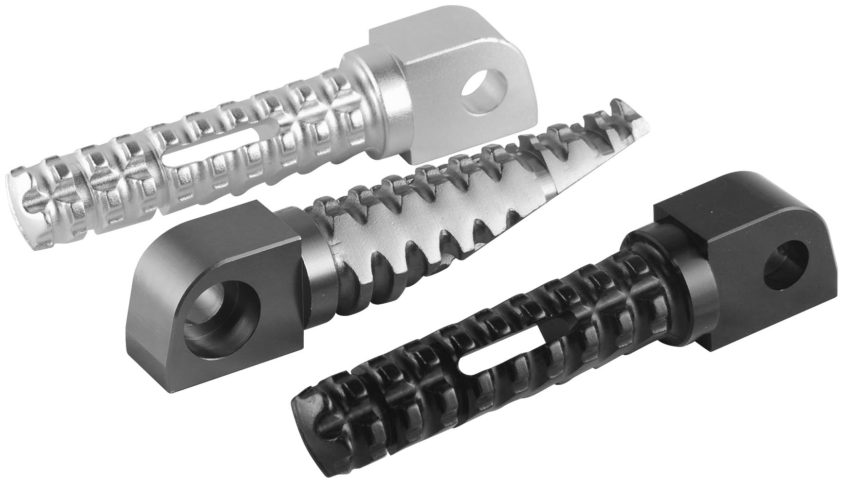 SBK Pegs for OEM Footrest - Rider/Passenger - Silver