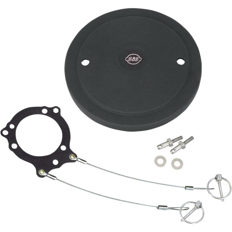 Stealth Air Cleaner Cover - Muscle Style Black Wrinkle Powder Coat