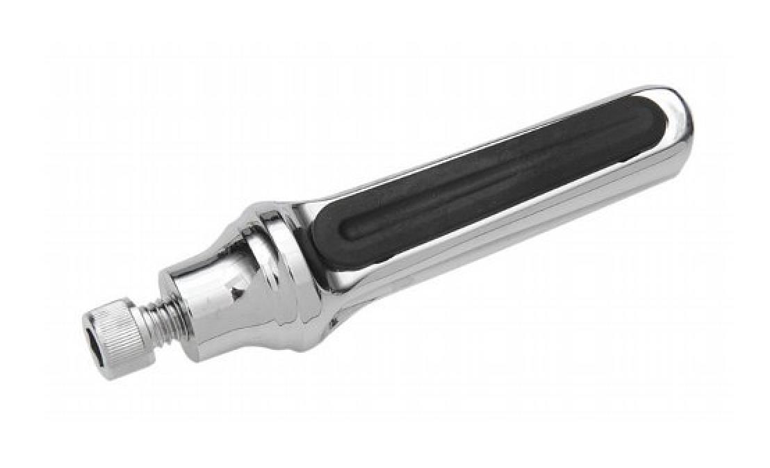 Contour Shift Pegs - Rubber Insert - Chrome