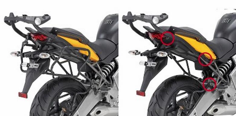 Rapid Release Sideframe Side Case Hardware for V35 Side Hard Cases