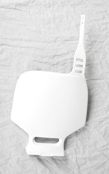 Front Number Plate - White