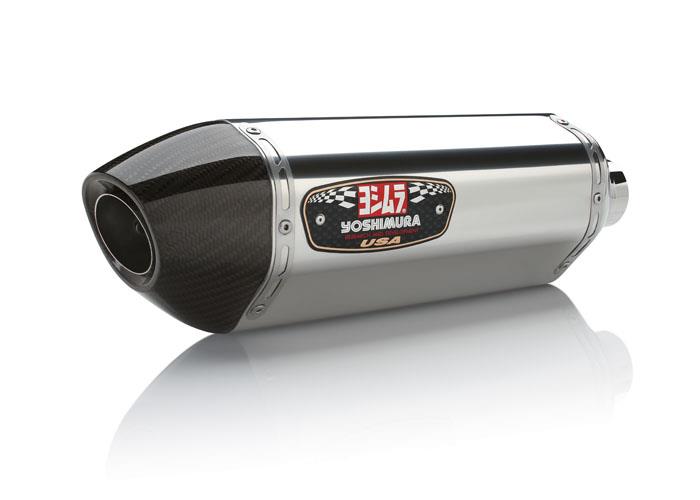R-77 Signature Series Slip-On (Center-Stand) - Stainless Steel Muffler - Carbon Fiber End Cap